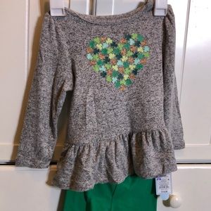 2x20$ Cat & Jack kids shirt and leggings set